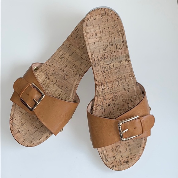 Restricted Shoes - 🔹RESTRICTED Vegan Leather Slides, size 8